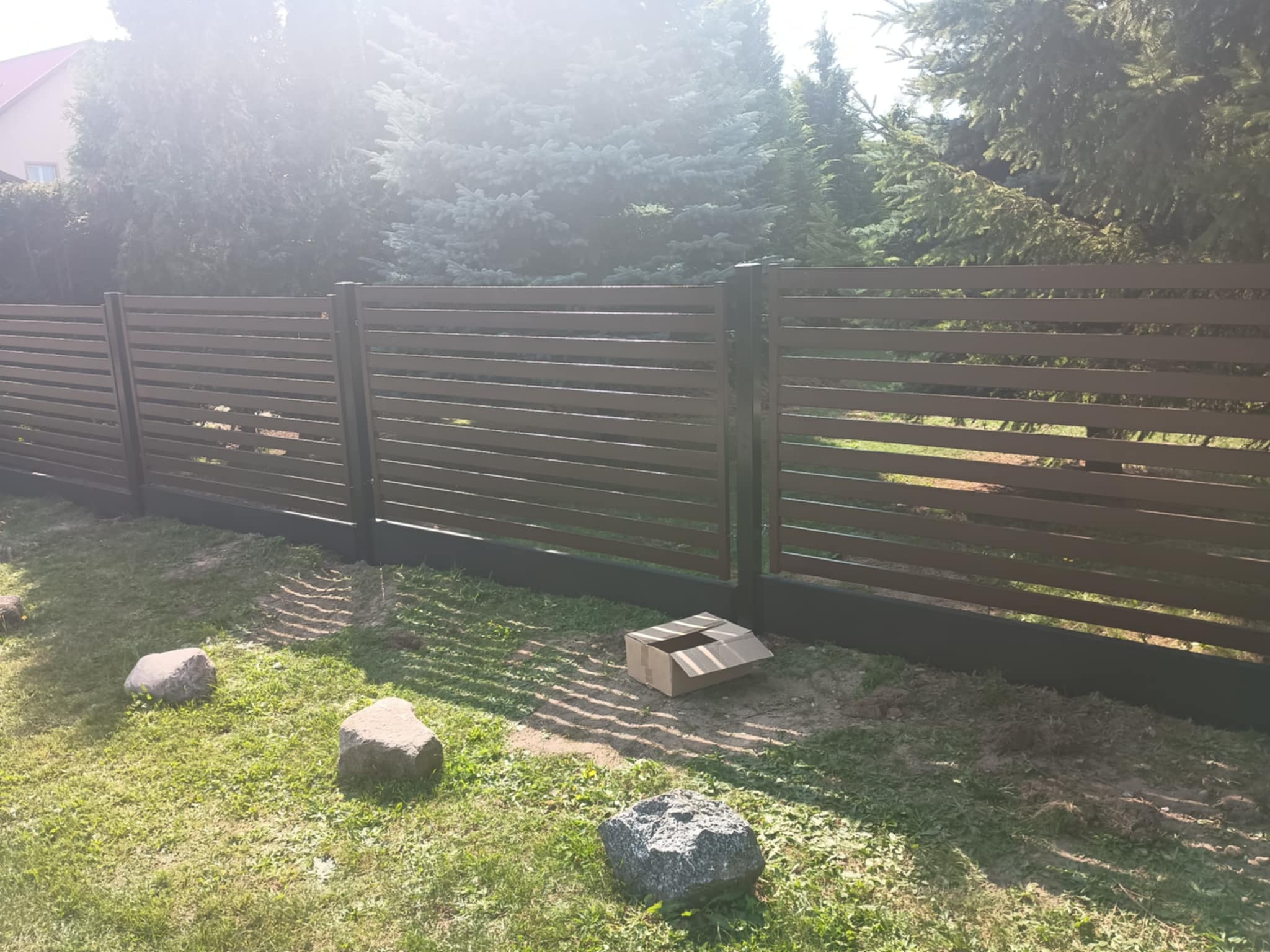 Ogrodzenie metalowe antracyt